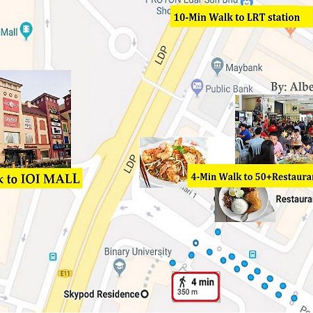 Puchong Skypod Residence, 1-5 Pax Cozy Unit, Walking Distance To Ioi Mall, 10Min Drive To Sunway Exterior foto